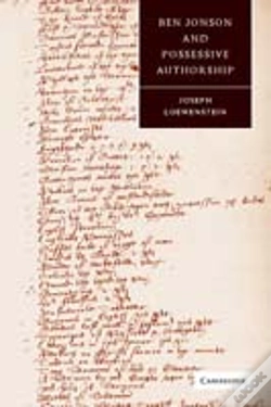 Capa do artigo Ben Jonson And Possessive Authorship