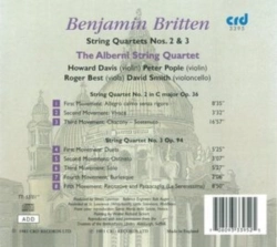 Capa do artigo Benjamin Britten: String Quartets Nos. 2 & 3 - CD