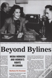 Capa do artigo Beyond Bylines
