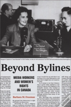 Capa do artigo Beyond Bylines