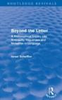 Beyond The Letter (Routledge Revivals) - Preview