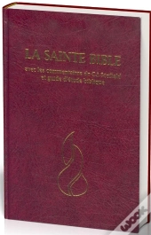 Bible Neg Scofield Rigide Grenat, Tranche Blanche