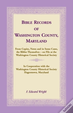Capa do artigo Bible Records Of Washington County, Maryland