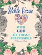 Bible Verse With God All Things Are Possible Coloring Book - Preview