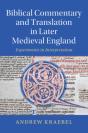 Biblical Commentary And Translation In Later Medieval England - Preview