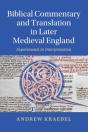 Biblical Commentary And Translation In Later Medieval England - Preview