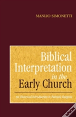 Capa do artigo Biblical Interpretation In The Early Church
