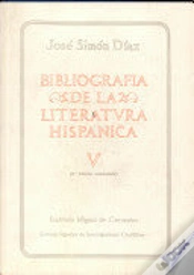 Capa do artigo Bibliografía De La Literatura Hispánica. Tomo V. Siglos Xvi Y Xvii (Alaba-Argumedo)