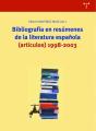 Bibliografía En Resúmenes De La Literatura Española - Preview