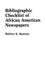 Bibliographic Checklist Of African American Newspapers - Preview