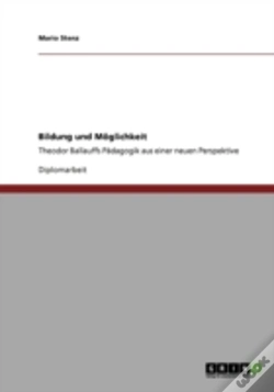 Capa do artigo Bildung Und Maã‚Â¶Glichkeit