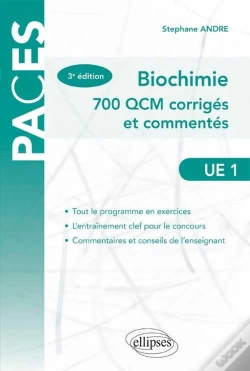 Capa do artigo Biochimie 700 Qcm Corriges Et Commentes Ue1 3eme Edition