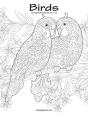 Birds Coloring Book For Grown-Ups 1 & 2 - Preview