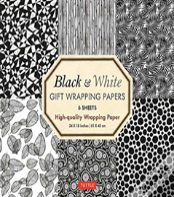 Black And White Gift Wrapping Papers - 6 Sheets