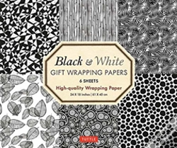 Capa do artigo Black And White Gift Wrapping Papers - 6 Sheets