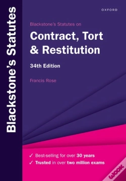 Capa do artigo Blackstone'S Statutes On Contract, Tort & Restitution 34e