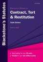 Blackstone'S Statutes On Contract, Tort & Restitution 34e - Preview