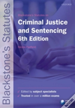 Capa do artigo Blackstone'S Statutes On Criminal Justice & Sentencing