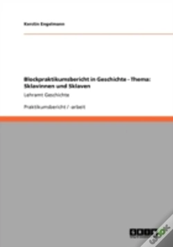 Capa do artigo Blockpraktikumsbericht In Geschichte - Thema