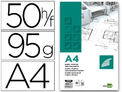Capa do artigo Bloco Colado Papel Vegetal A4 50 Folhas