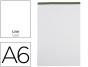 Bloco de apontamentos liderpapel liso a6 80 folhas 60 g/m2 perfurado sem capa - Preview