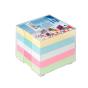 Bloco De Notas 90X90Mm Forofis Liso C/800Fl 5 Cores Pastel C/Base Acrílica 91032 - Preview