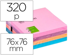 Capa do artigo Bloco de notas adesivas Q-connect. 75 x 75 mm. Cores sortidas