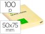 Bloco de notas adesivas q-connect amarelo 50 x 75 mm - Preview