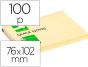 Bloco de notas adesivas q-connect amarelo 75 x 100 mm - Preview