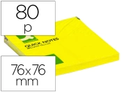 Capa do artigo Bloco de notas adesivas q-connect amarelo fluorescente75x75mm