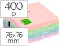 Q-Connect sticky note pad, pastel color, 75 x 75 mm - Preview