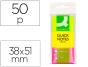 Bloco de notas adesivas q-connect fluorescente 40 x 50 mm - Preview