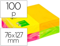 Capa do artigo Bloco de notas adesivas q-connect fluorescente 75 x 125 mm