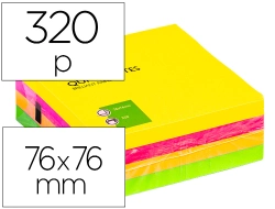 Capa do artigo Bloco de notas adesivas q-connect fluorescente 75 x 75 mm