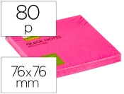 Capa do artigo Bloco de notas adesivas q-connect rosa fluorescente 75 x 75 mm