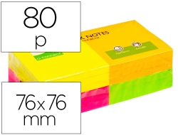 Capa do artigo Bloco de notas adesivas q-connect sortido 75 x 75 mm