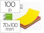 Bloco de Notas Magneticas Q-Connect 70x100 mm 100 folhas 5 Cores Fluorescentes - Preview