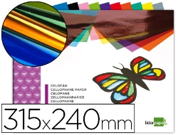Capa do artigo Bloco de trabalhos manuais em fólio Liderpapel. Celofane. 10 folhas, cores sortidas