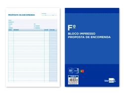 Capa do artigo Bloco encomendas duplicado 215x315 mm