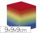Bloco papel quo vadis encolado cores arco iris 680 folhas 100% reciclado 90 gr 90x90x90 mm - Preview