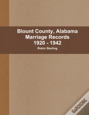 Capa do artigo Blount County, Alabama Marriages 1920 - 1942