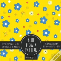 Capa do artigo Blue Flower Pattern Scrapbook Paper Pad