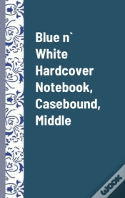 Capa do artigo Blue N` White Hardcover Notebook, Casebound, Middle, Pack Of 1