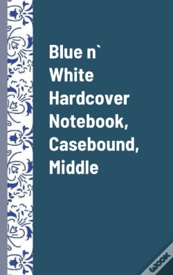 Capa do artigo Blue N` White Hardcover Notebook, Casebound, Middle, Pack Of 1