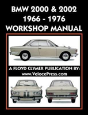 Bmw 2000 & 2002 1966-1976 Workshop Manual - Preview