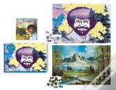 Bob Ross 2-In-1 Double Sided 500-Piece Puzzle