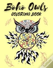 Boho Owls Coloring Book