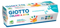 Capa do artigo Boião Giotto Pintura com Dedos - Pack de 6 Cores - 534100