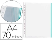Capa do artigo Bolsa catalogo q-connect din a4 70 microns pp cristal com borda verde bolsa de 10 unidades