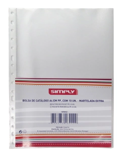 Capa do artigo Bolsa de Catálogo Simply A4 Martelada Extra 80Mic C/10 1070K02